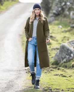 Felted Longline Cardigan -Celtic And Co Sales 104929