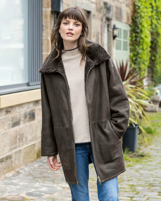 Reversible Funnel Neck Coat 4 Reversible Funnel Neck Coat - Image 2