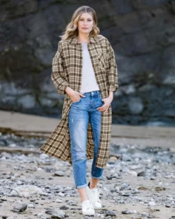 Front Page 26 Wool Long Line Shacket