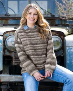 Alpaca Cotton Crew Sweater