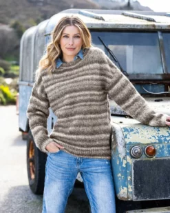 Alpaca Cotton Crew Sweater -Celtic And Co Sales 105103
