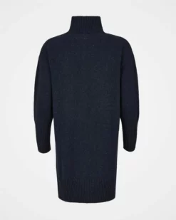 Flecked Zip Neck Dress -Celtic And Co Sales 106001