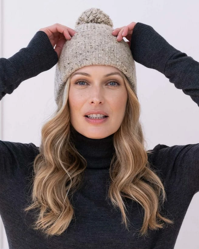 Donegal Rib Bobble Hat 3 Donegal Rib Bobble Hat