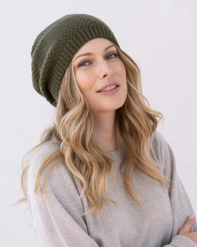 Lambswool Moss Stitch Hat 4 Lambswool Moss Stitch Hat - Image 2