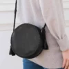 Leather Round Cross Body Bag -Celtic And Co Sales 107902