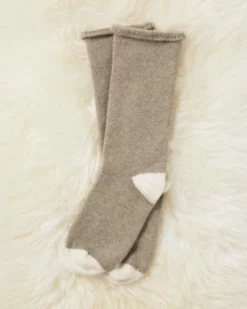 Ladies Pure Cashmere Lounge Socks -Celtic And Co Sales 109689
