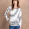 Organic Cotton Long Sleeve Stripe T Shirt -Celtic And Co Sales 119104