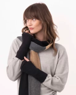 Recycled Cashmere Fingerless Gloves