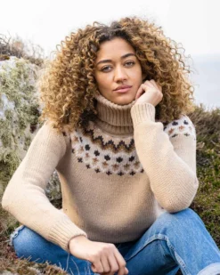 Fair Isle Turtleneck Sweater
