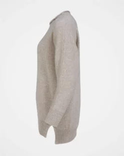 Alpaca Merino Slouch Crew Sweater -Celtic And Co Sales 124816