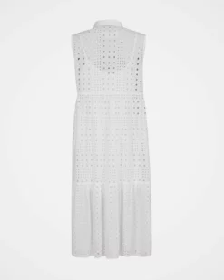 Broderie Sleeveless Midi Dress -Celtic And Co Sales 124930