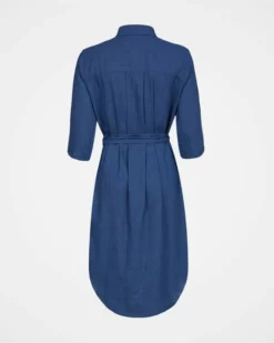 Linen/Cotton Shirt Dress -Celtic And Co Sales 124946