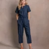 Linen/Cotton Jumpsuit -Celtic And Co Sales 125533