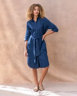Linen/Cotton Shirt Dress