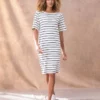 Organic Cotton T-Shirt Knee Length Dress 2 Organic Cotton T-Shirt Knee Length Dress -Celtic And Co Sales 125566