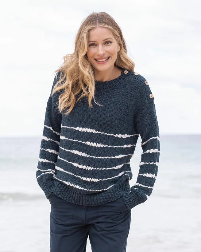 Drop Stitch Breton Sweater 6 Drop Stitch Breton Sweater - Image 4