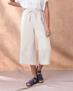 Front Page 22 Linen Blend Cropped Pants