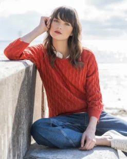 Wave Pointelle Sweatshirt