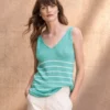 Linen/Organic Cotton Vest Top -Celtic And Co Sales 129045