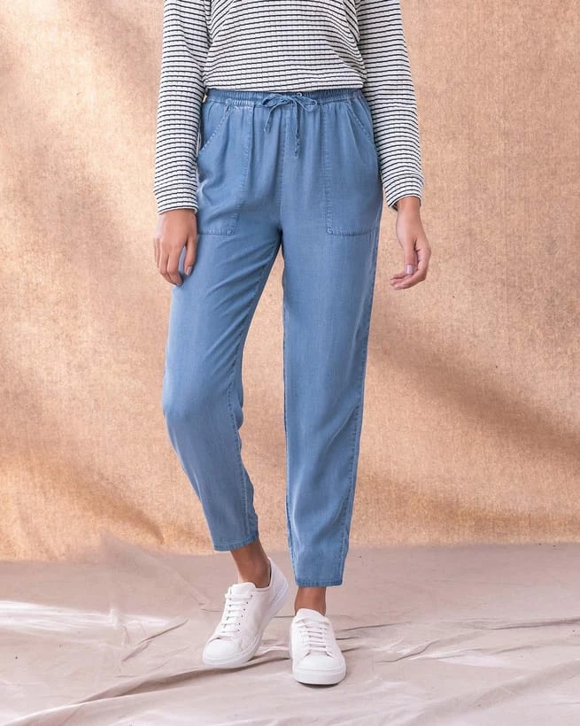 Chambray Woven Jogger 3 Chambray Woven Jogger