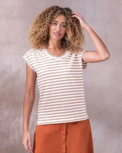 Organic Cotton Jersey Loop Trim Top -Celtic And Co Sales 129711