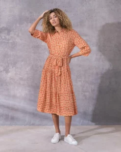 Tiered Midi Shirt Dress -Celtic And Co Sales 129745