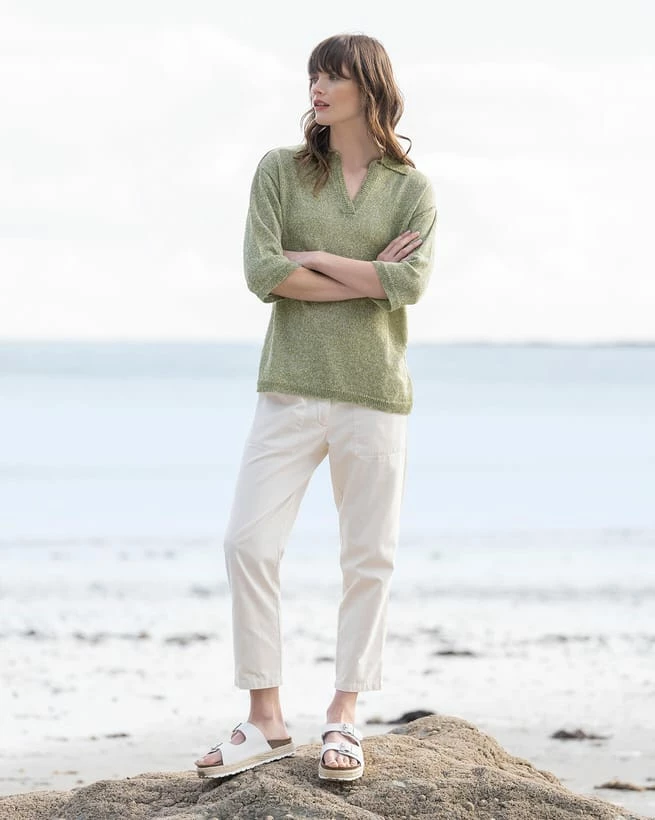 Slim Leg Cotton Pants 4 Slim Leg Cotton Pants - Image 2