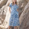 Linen Blend Button Through Dress -Celtic And Co Sales 133645