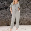 Short Sleeve Jumpsuit -Celtic And Co Sales 136590