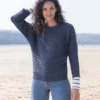 Organic Cotton Wave Stitch Sweater 1 Organic Cotton Wave Stitch Sweater -Celtic And Co Sales 138585