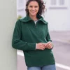 Flecked Zip Neck Sweater -Celtic And Co Sales 142141