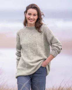 British Wool Gansey Sweater -Celtic And Co Sales 142146