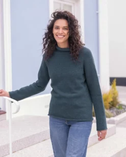 Funnel Neck Sweater -Celtic And Co Sales 142175 1