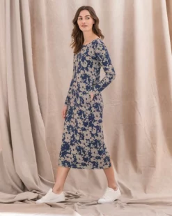 Organic Cotton Scoop Back Midi Dress -Celtic And Co Sales 142220