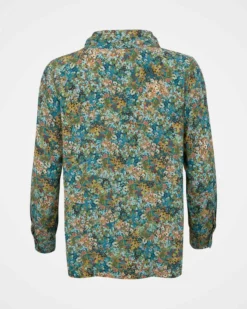 Printed Cowl Neck Top -Celtic And Co Sales 142361