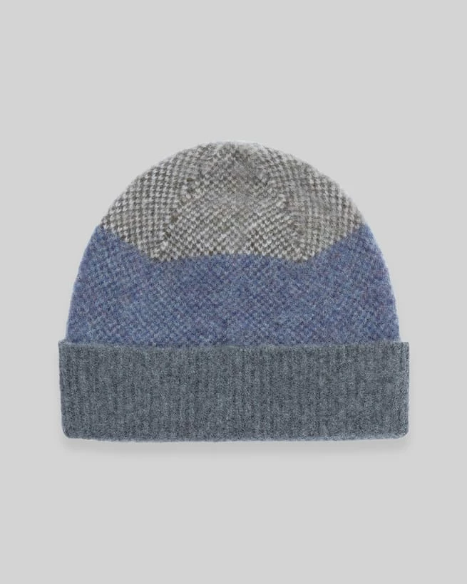 Lambswool Felted Check Beanie 5 Lambswool Felted Check Beanie - Image 3