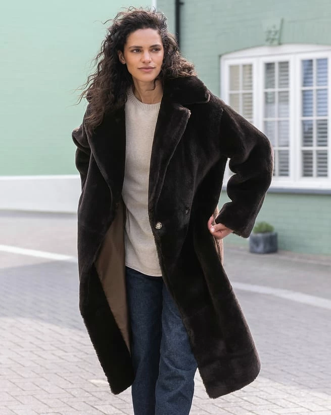 Long Shearling Overcoat 6 Long Shearling Overcoat - Image 4