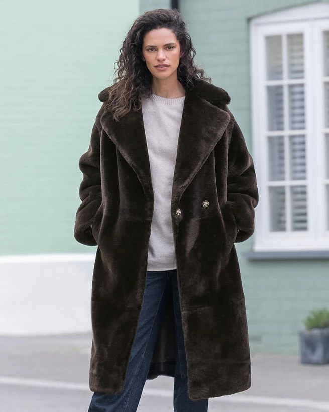 Long Shearling Overcoat 5 Long Shearling Overcoat - Image 3