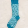Ladies Fair Isle Merino Cotton Socks -Celtic And Co Sales 144586