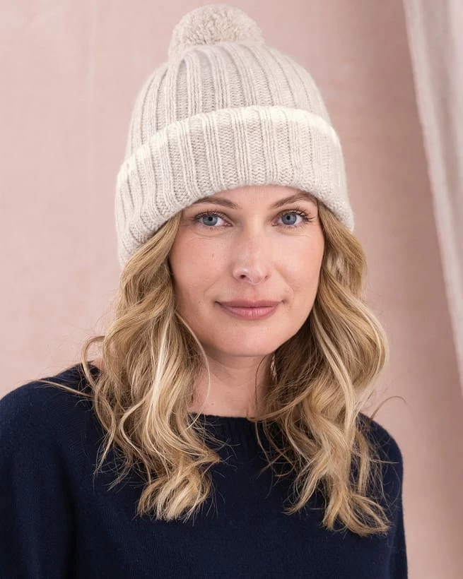 Lambswool Tipped Bobble Hat 3 Lambswool Tipped Bobble Hat