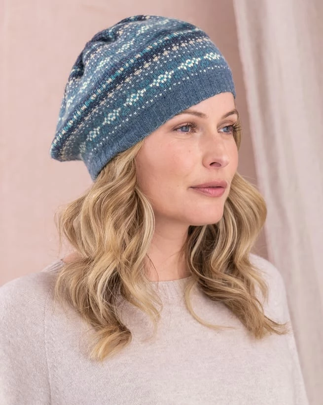 Lambswool Fair Isle Beret 3 Lambswool Fair Isle Beret