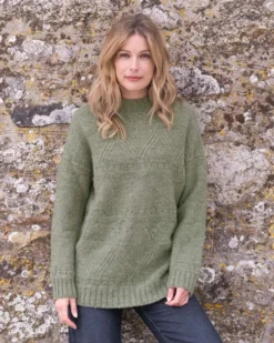 British Wool Pointelle Sweater