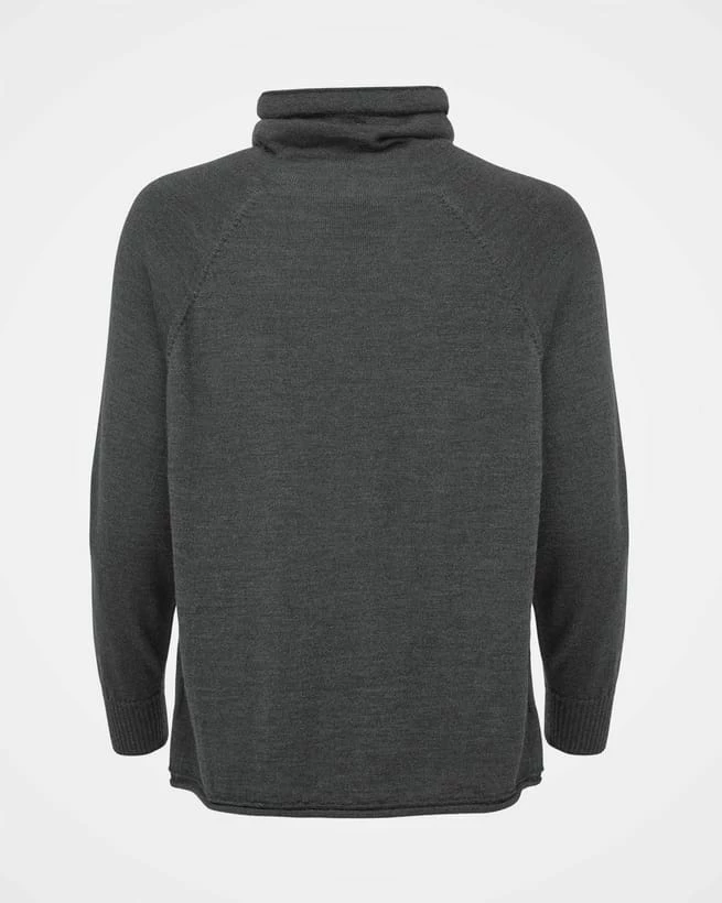 Fine Knit Merino Drawstring Funnel Neck Sweater 6 Fine Knit Merino Drawstring Funnel Neck Sweater - Image 4