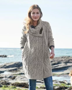 Donegal Buckle Detail Coatigan 9 Donegal Buckle Detail Coatigan -Celtic And Co Sales 58250