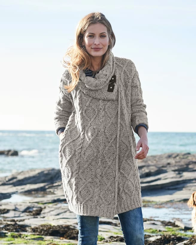 Donegal Buckle Detail Coatigan 6 Donegal Buckle Detail Coatigan - Image 4