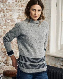 Flecked Funnel Neck -Celtic And Co Sales 66687