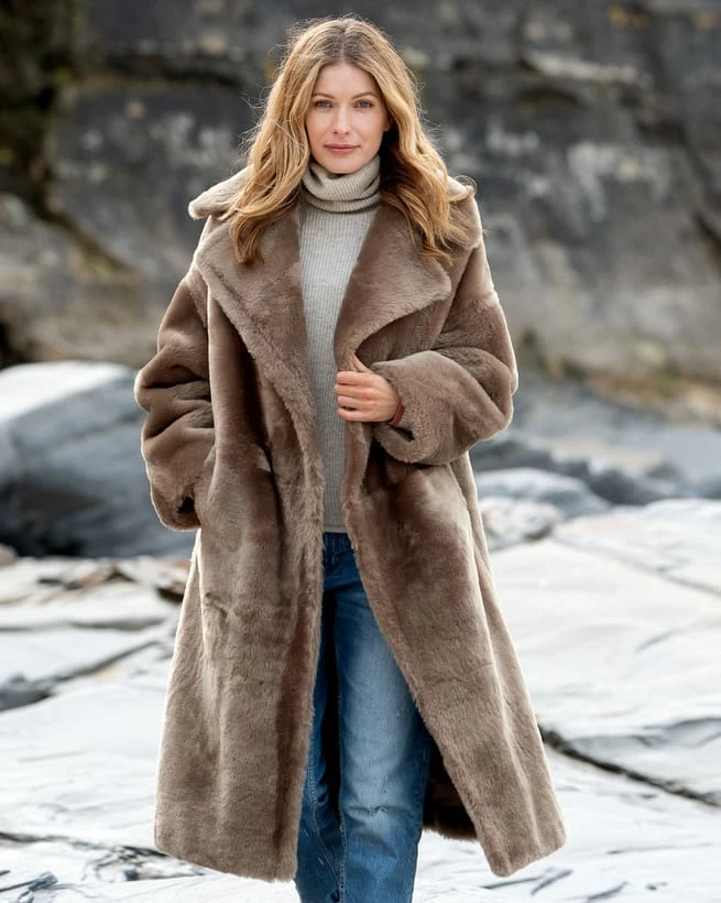 Long Shearling Overcoat 4 Long Shearling Overcoat - Image 2