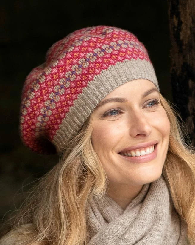 Lambswool Fair Isle Beret 4 Lambswool Fair Isle Beret - Image 2