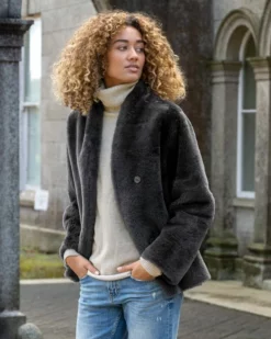 Reversible Shearling Jacket -Celtic And Co Sales 79118