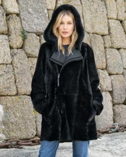 Reversible Merino Double Zip Parka